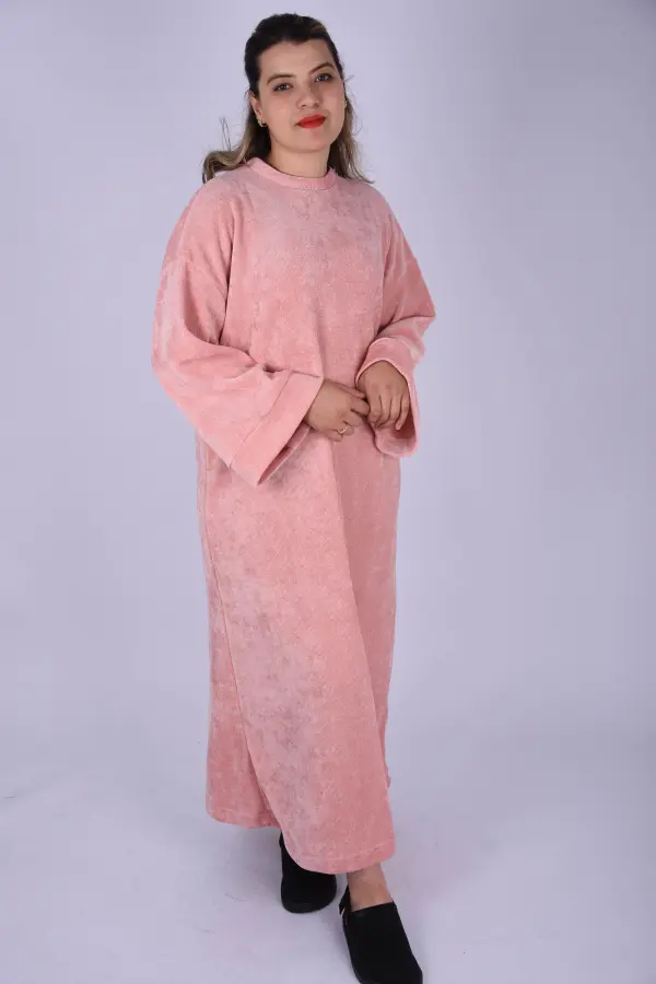 Robe Longue femme en tissu Gatifa -Rose-Ref-RB2014