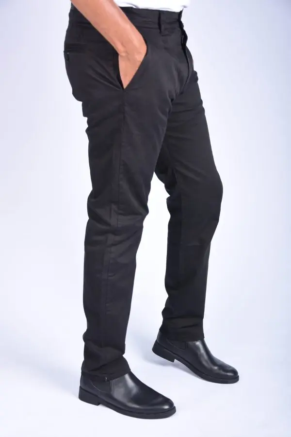 Pantalon en Toile Classique Us Polo Coupe Normale -Noir Ref-456