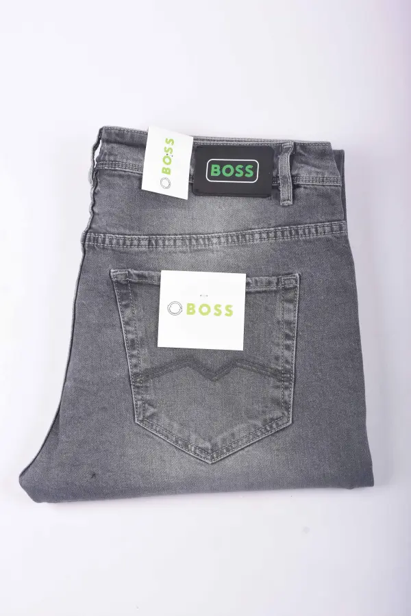 Jean Homme Boss Coupe Normal Ref-BS5333 ( Gris )