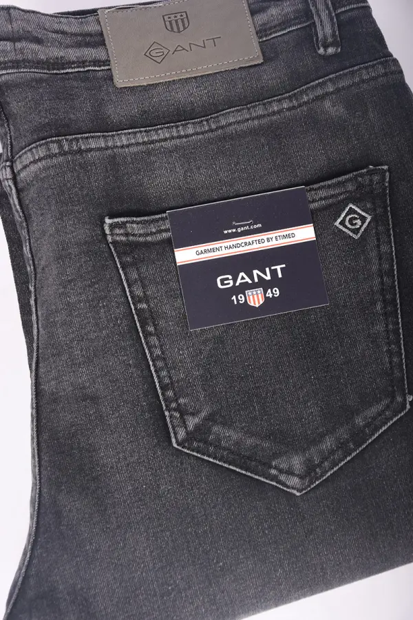 Jean Gant Coupe Normal  Ref-GN66371 ( Noir )