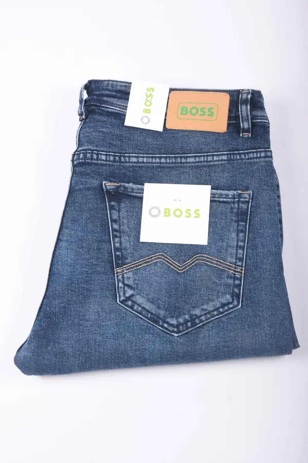 Jean Homme Boss Coupe Normal Ref-BS5333 ( Bleu )