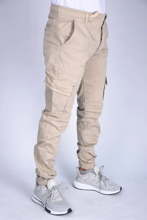 Pantalon jogger Para En toile – Beige-ref-470