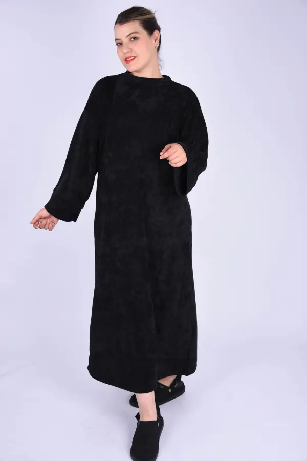 Robe Longue femme en tissu Gatifa -Noir-Ref-RB2014